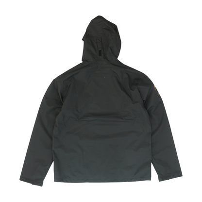 Black Solid Rain Jacket