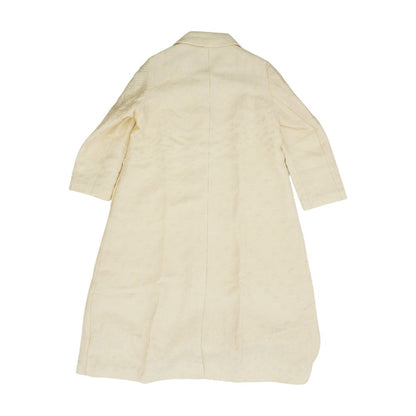 Beige Solid Topcoat Coat