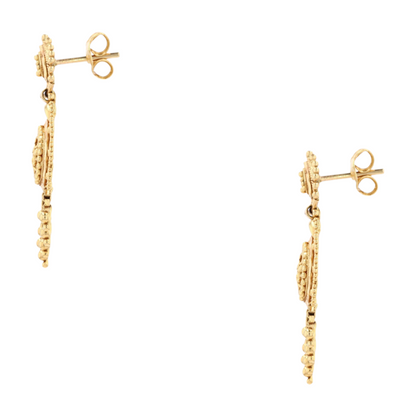22K Yellow Gold Drop Earrings