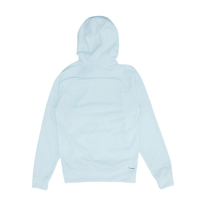 White Solid Hoodie Pullover