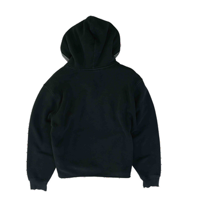 Black Solid Hoodie Pullover