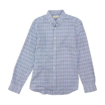White Check Long Sleeve Button Down