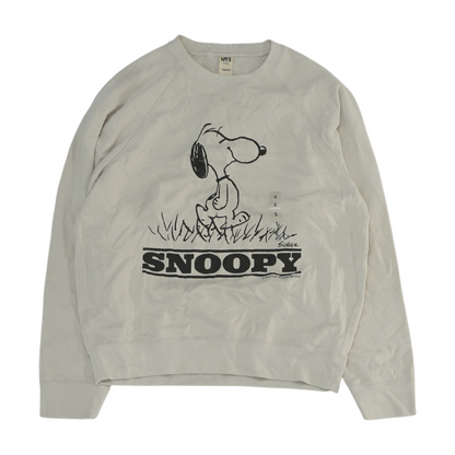Beige Solid Sweatshirt Pullover