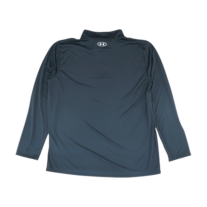 Black Solid 1/4 Zip Pullover