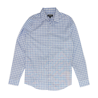 Blue Check Long Sleeve Button Down