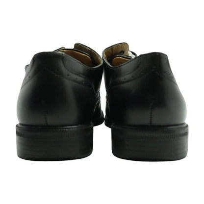 Black Leather Derby/oxford Dress Shoes