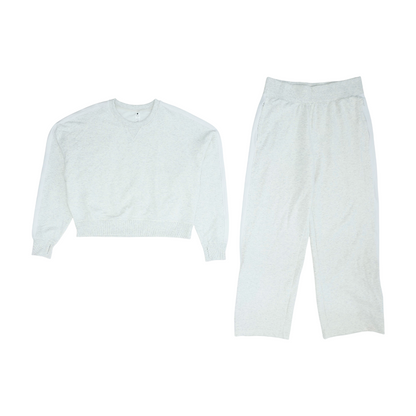 Gray Solid Pant Set