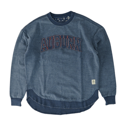 Navy Auburn Tigers Solid Sweatshirt Pullover