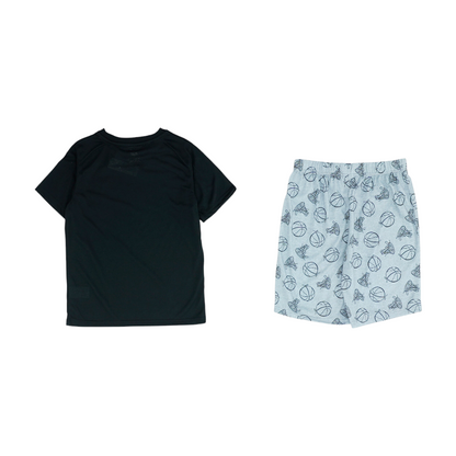 Black Short Sleeve Set