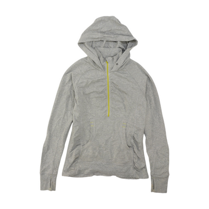 Gray Solid 1/4 Zip Pullover