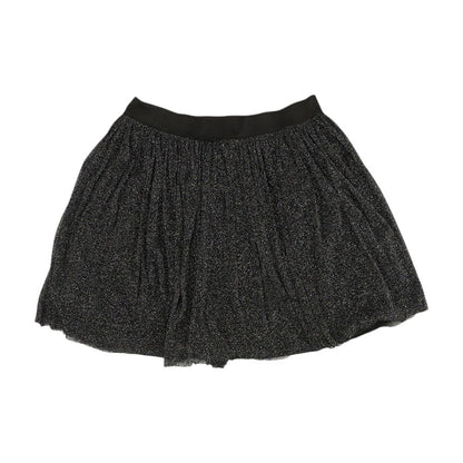 Black Solid Mini Skirt