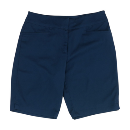 Blue Solid Chino Shorts