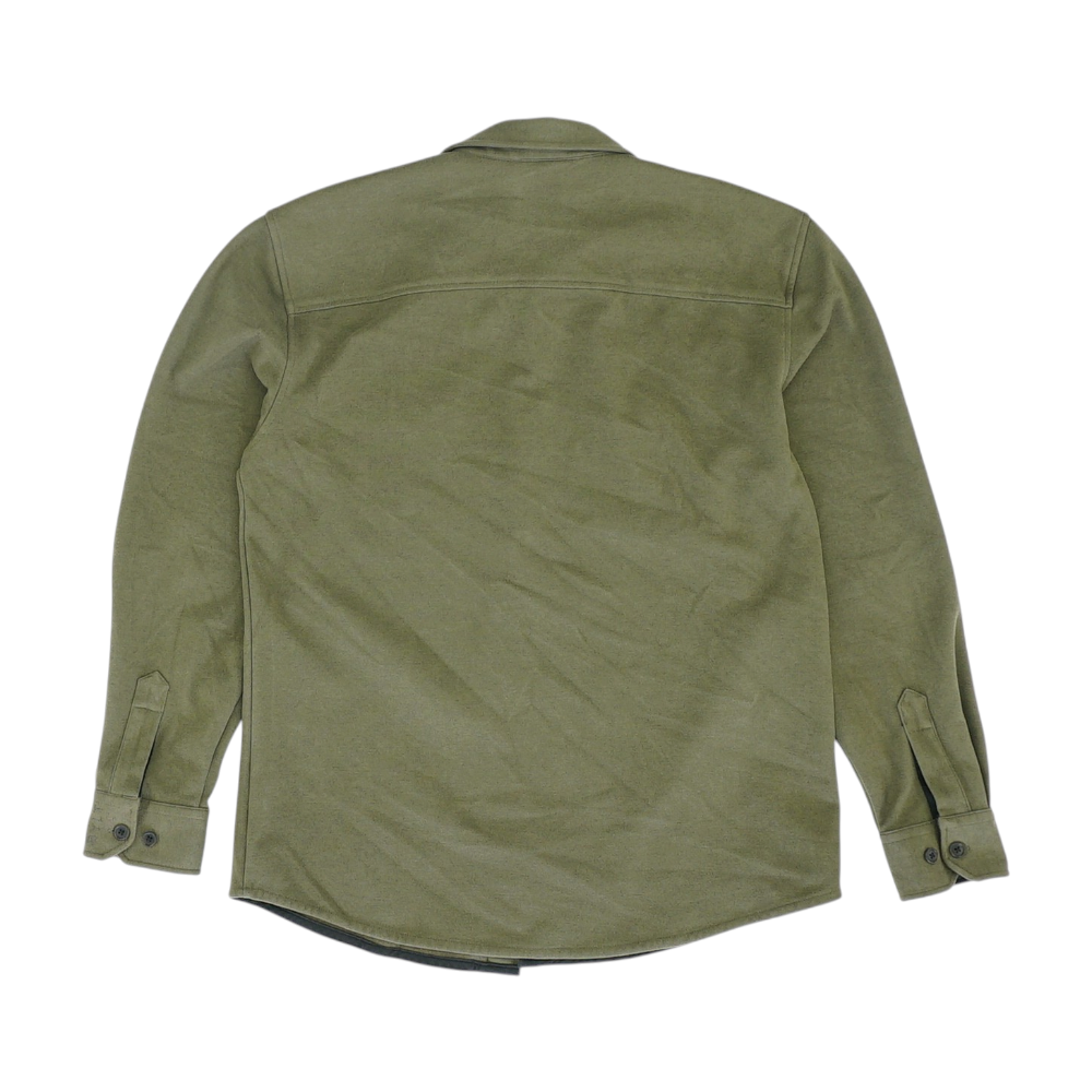 BYLT Green Solid Flannel Button Down – Image 2