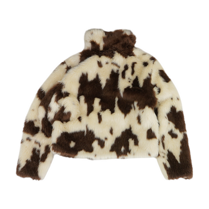 Beige Animal Print Jacket