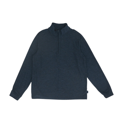 Charcoal Solid 1/4 Zip Pullover