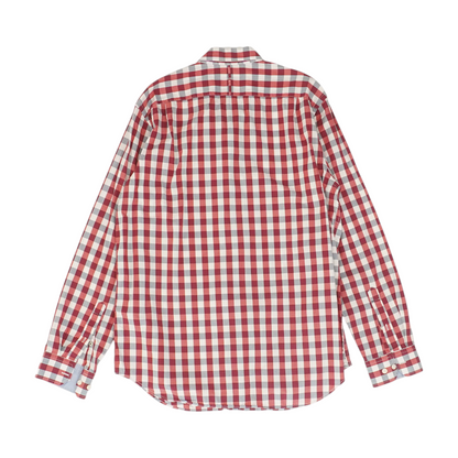 Red Check Long Sleeve Button Down