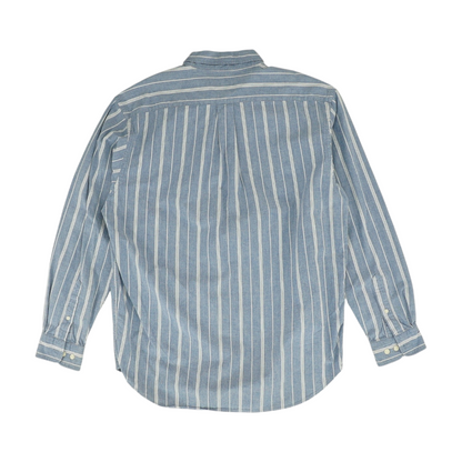 Blue Striped Long Sleeve Button Down