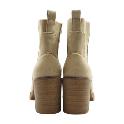 Beige Ankle Boots