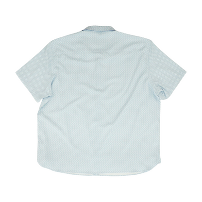 Blue Print Short Sleeve Button Down
