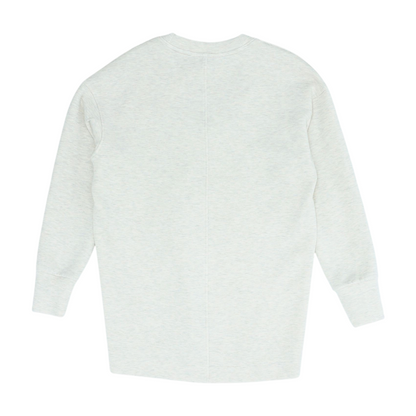 Cream Solid Sweatshirt Pullover