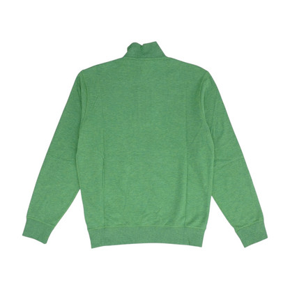 Green Solid 1/4 Zip Pullover