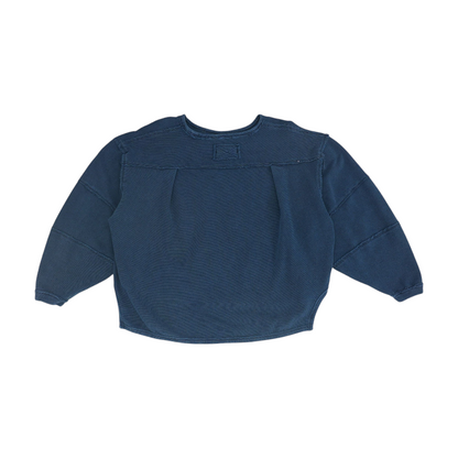 Navy Solid Sweatshirt Pullover