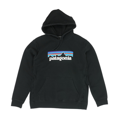 Black Solid Hoodie Pullover