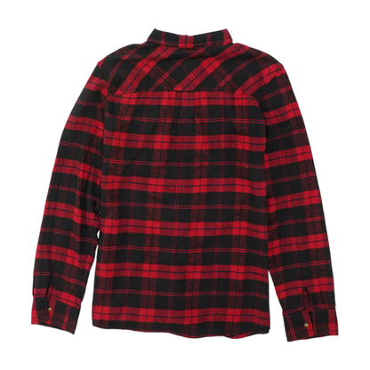 Red Plaid Flannel Button Down