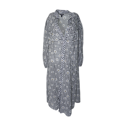 Black Check Cardigan