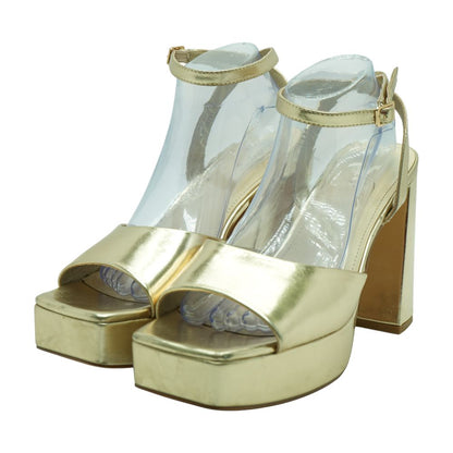 Gold Block Heels