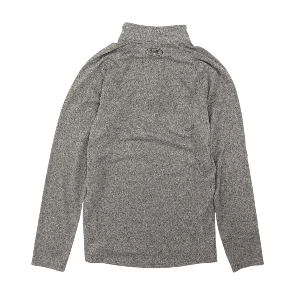 Gray Solid 1/4 Zip Pullover