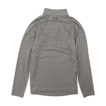 Gray Solid 1/4 Zip Pullover