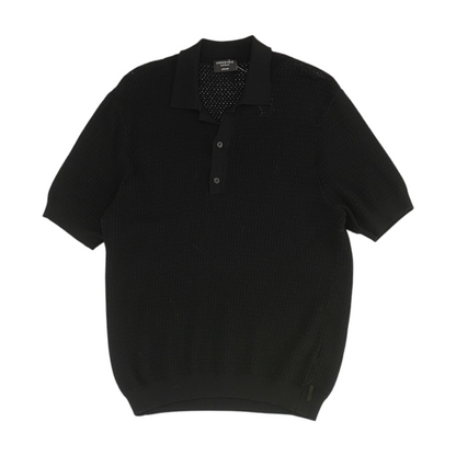 Black Solid 1/4 Zip Sweater