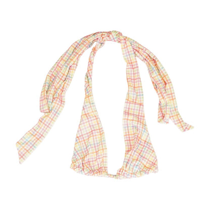 Multi Check Sleeveless Blouse