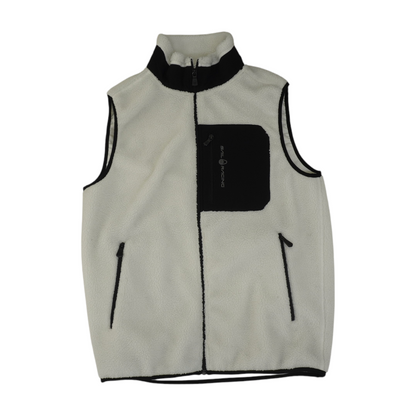 White Solid Active Vest
