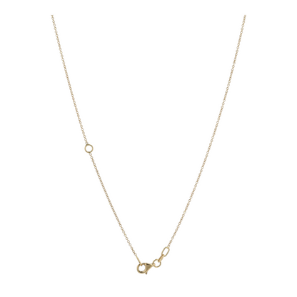 18K Yellow Gold Diamond Pendant Necklace