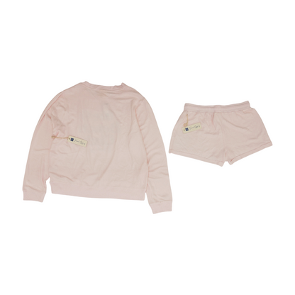 Pink Solid Pajama Set