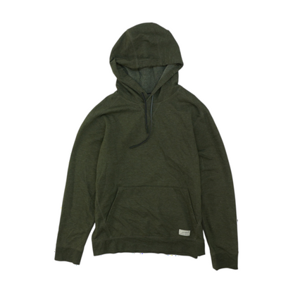 Green Solid Hoodie Pullover