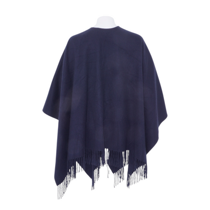 Navy 100% Cashmere Cape