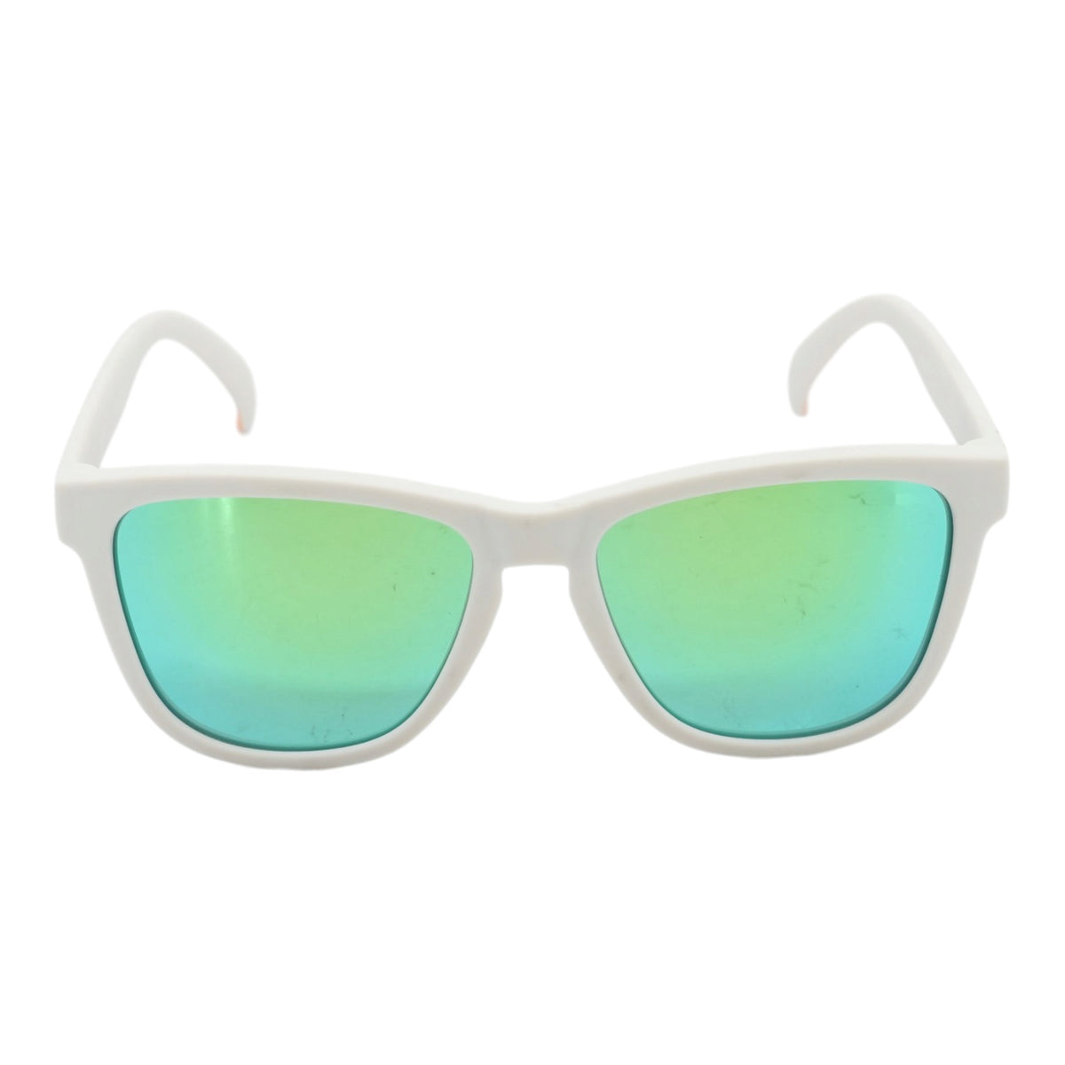 White Acadia Square Sunglasses