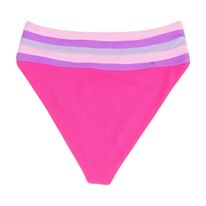 Pink Color Block Swim Bottom