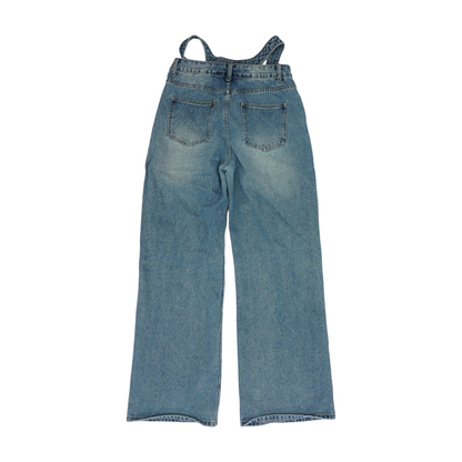 Blue Wide Leg Jeans