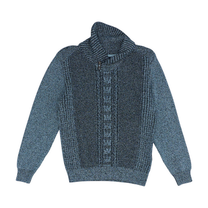 Gray Solid Pullover Sweater