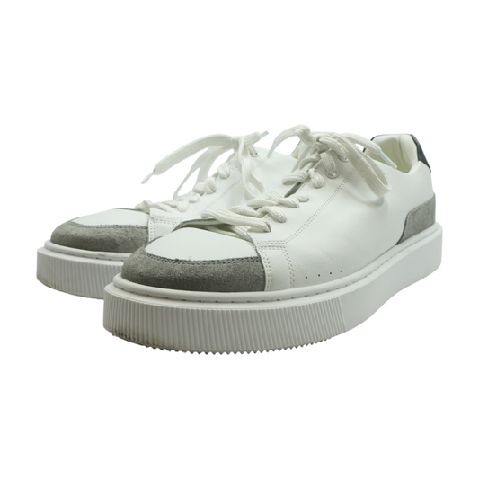 White Low-Top Athletic Shoes