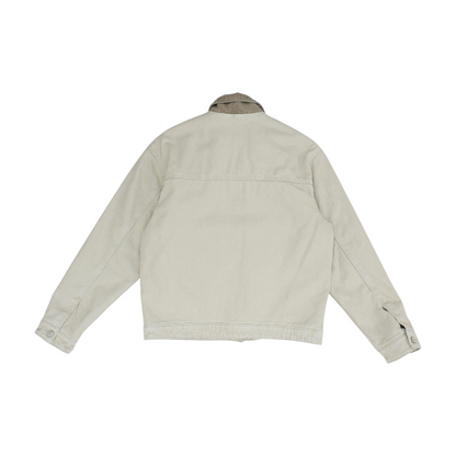 Beige Solid Long Sleeve Jacket