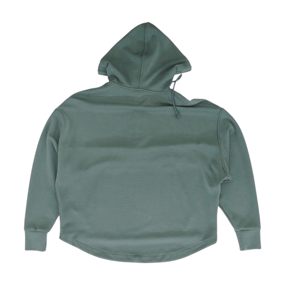 Green Solid Hoodie Pullover