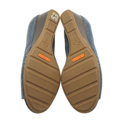 Blue Wedged Sandals