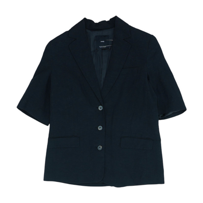 Black Solid Blazer