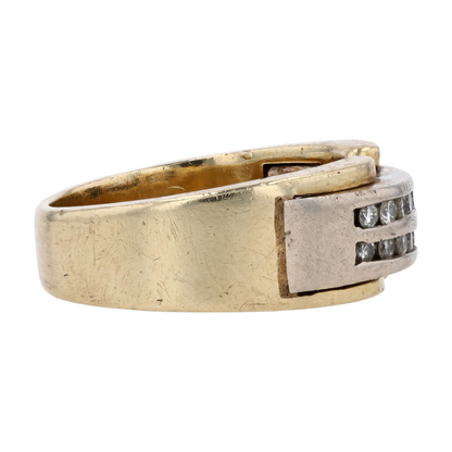1/5 ctw 14K Two-Tone Gold Diamond Band