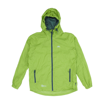 Green Solid Rain Jacket